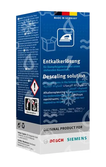 odvápňovač pro parní generátory BOSCH / SIEMENS, TDZ1101, 4 x 25ml